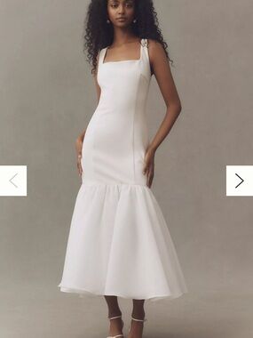 Anthropologie BHLDN Sleeveless Square-Neck Trumpet Maxi Dress